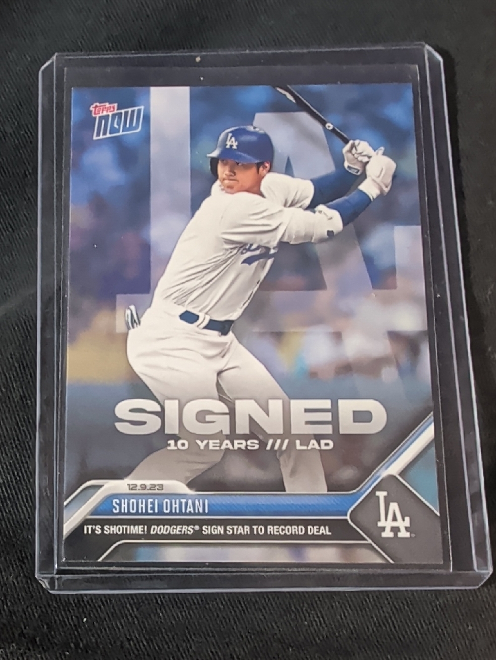 2023 Topps Now Shohei Ohtani Signed 10 Years LAD #OS-21 Dodgers Baseball